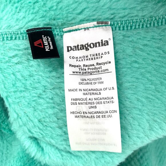 Patagonia Re-Tool Snap T Pullover Sweater Womens XXS Green Fleece 25442 - Picture 10 of 10